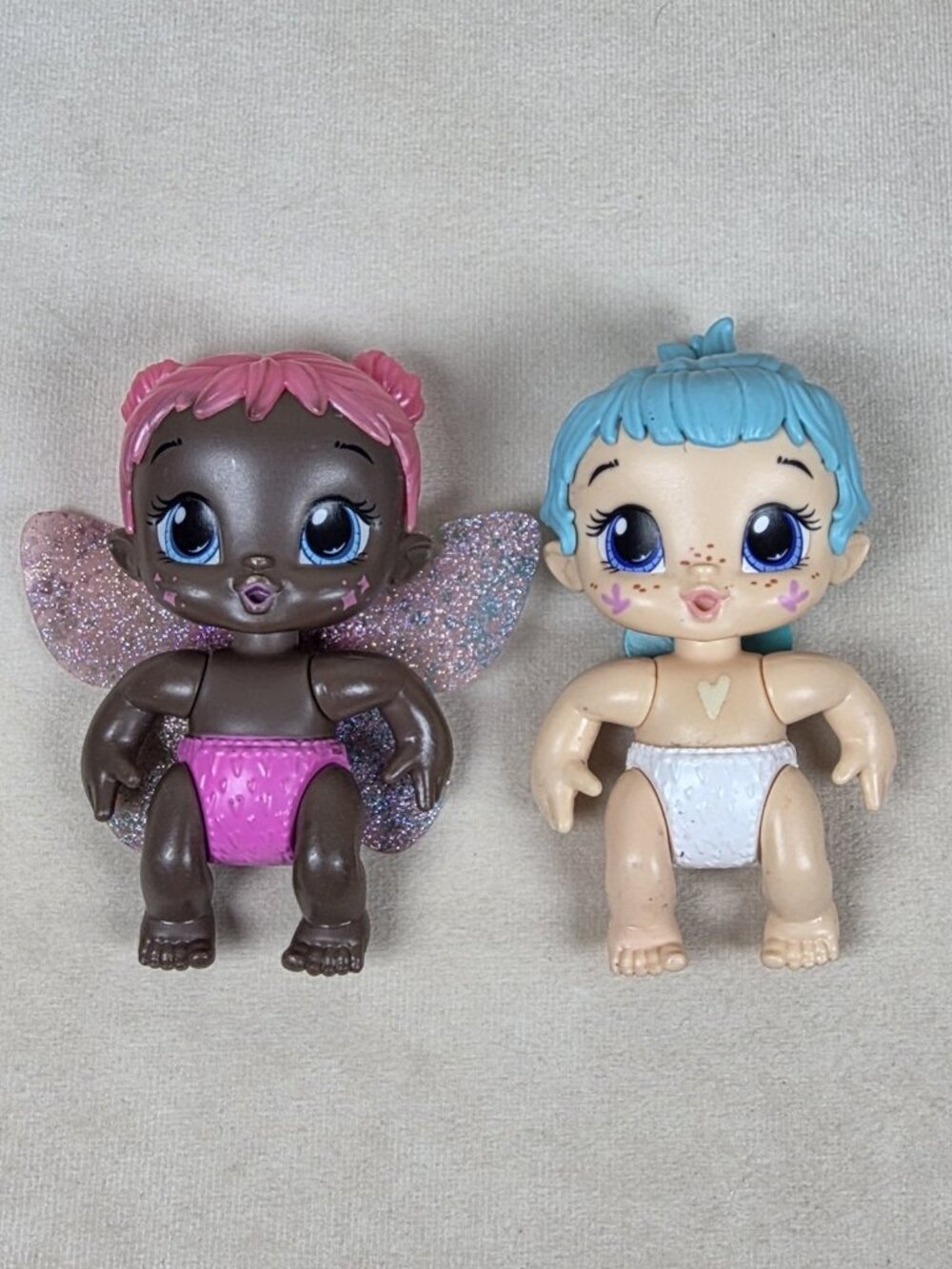 Lot of 2 BABY ALIVE PIXIES MINIS DOLLS